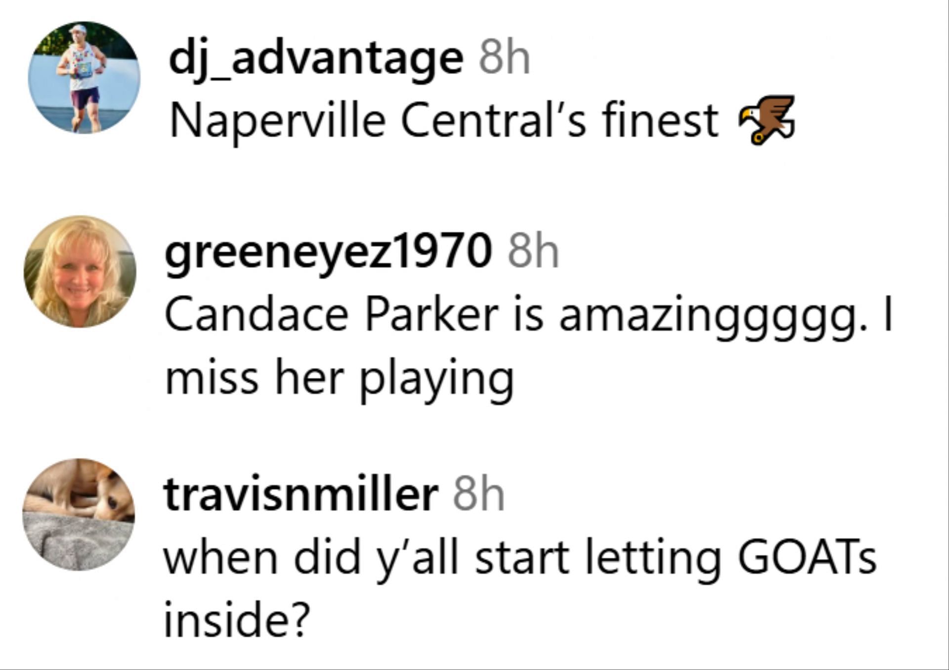 Fans comment on Candace Parker's first pitch in Cubs game. (Photo: @cubs on IG)